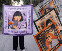 DIY-Nähset Tücher - Konfigurator - Halloween Girls - personalisiert