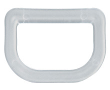 1 D-Ring - 30mm - Taschenring - Kunststoff - Transparent