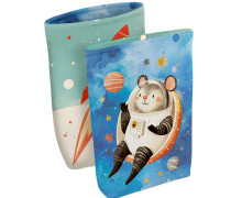 DIY-NÄHSET - Buchtasche - Rakete & Astronautenmaus - Softshell - abby and amy