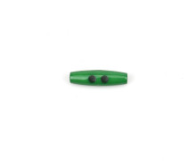 1 Polyesterknebel - Knopf - 30mm - 2-Loch - Länglich - Grün