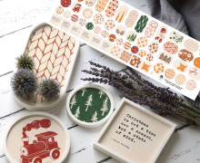 Outdoorstoff - Weihnachtswunder - Inlays für Silikon - Probierset - Lausemia Design Studio - abby and amy