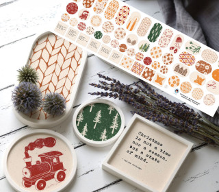 Outdoorstoff - Weihnachtswunder - Inlays für Silikon - Probierset - Lausemia Design Studio - abby and amy