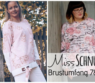 Miss Schnuggelsweater BRustumfang 78 bis 125cm