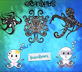 OCTOPUS - Plotterdatei Serie Fusselfreies Oktopus