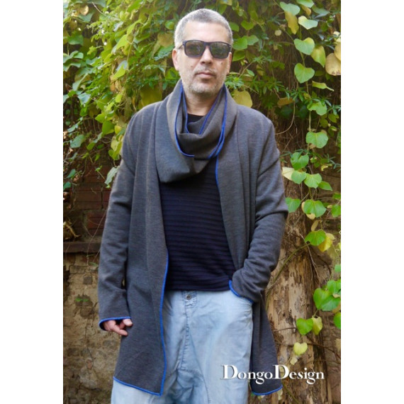PDF Schnittmuster Loop-Strickjacke Johannes mit E-Book Schnittanleitung