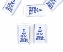 1 Label - DU bist mein ANKER - Anker - Weiß - EMJO-DESIGN