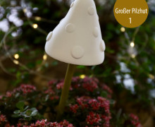 Silikon - Gießform - Pilzhüte - für Stöcker/Stäbe - Herbst - Großer Pilzhut 1 -  vielfältig nutzbar