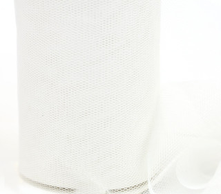 3 Meter Mesh Tüll - Weich - 10cm breit - Leicht elastisch - Warmweiß