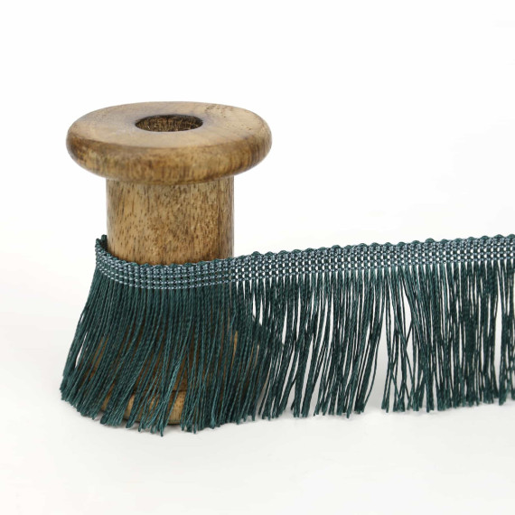 1 Meter Fransenband - Fransenborte - 5cm - Petrol