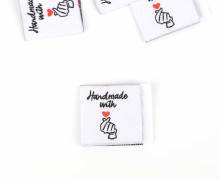 1 Label - Handmade with love - Weiß