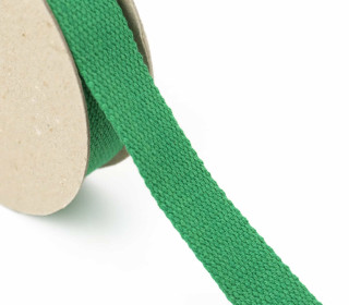 1 Meter Gurtband  - 30mm - Baumwolle - Grasgrün