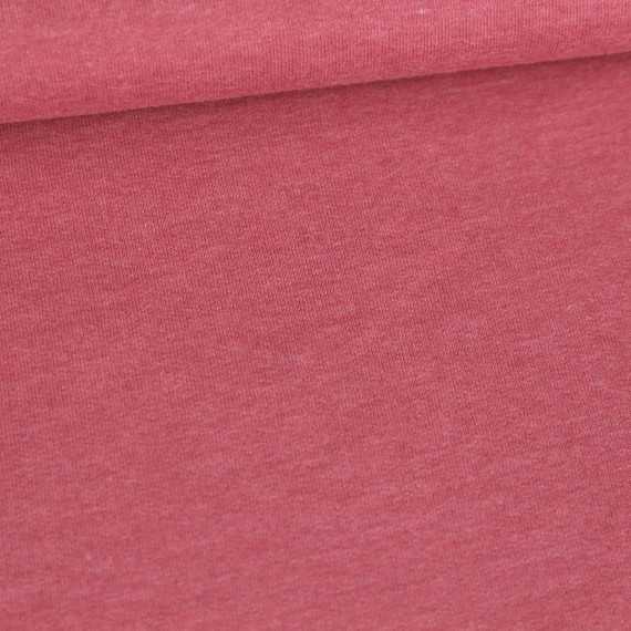 Sommersweat Greta - French Terry - Uni - 250g - Rot Dunkel Meliert - #081