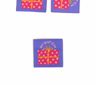 1 Label - Du BIST EIN GESCHENK - Lilablau - jojulein design