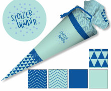 DIY-NÄHSET SCHULTÜTE - GESCHWISTERTÜTE - Stolzer Bruder