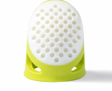 1 Fingerhut - Größe L - Soft Comfort - Prym ergonomics - Hellgrün/Weiß