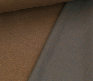Kuschelsweat Light - Dunkel Meliert - Braun - Sweat Angeraut