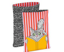 DIY-NÄHSET - Buchtasche - I Am A Booklover - Cat - Cherry Picking - Softshell - abby and amy