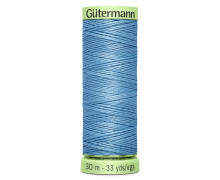 1 Rolle Knopflochgarn - Extra stark - Zierstichfaden - Gütermann - 30m - Babyblau (143)