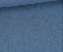 Musselin - Muslin - Double Gauze - 125g - Uni - Schnuffeltuch - Windeltuch - Taubenblau