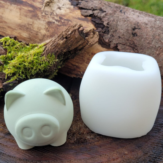 Silikon - Gießform - Mini-Schweinchen - Glücksschweinchen - vielfältig nutzbar