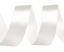 1 Rolle Satinband - 22,5m - Weiß - Schleifenband - Zierband - 20mm - Uni