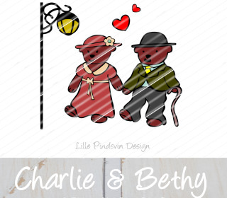 Plotterdatei - Charlie & Bethy Teddy/ Bären