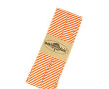 3 Meter Schrägband - Schrägstreifen - 2,0cm x 3m - Zugeschnitten - oaki doki - Weiß/Orange