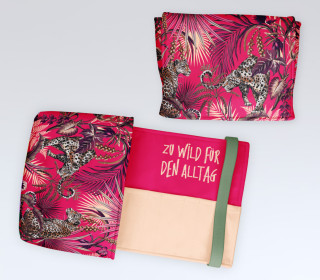 DIY-Nähset - Buch-Organizer - Zu Wild Für Den Alltag - Pink - Softshell - abby and amy