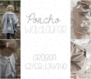 E-Book Poncho Waldläufer - Gr. 62 - 140