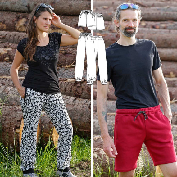 Set Jogginghose + Hoodie für Frau und Mann