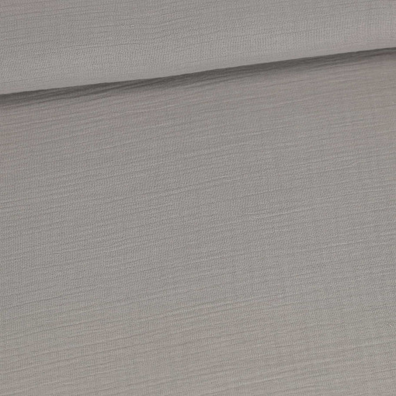 Musselin Muslin Double Gauze Extrabreit 240cm Uni Grau