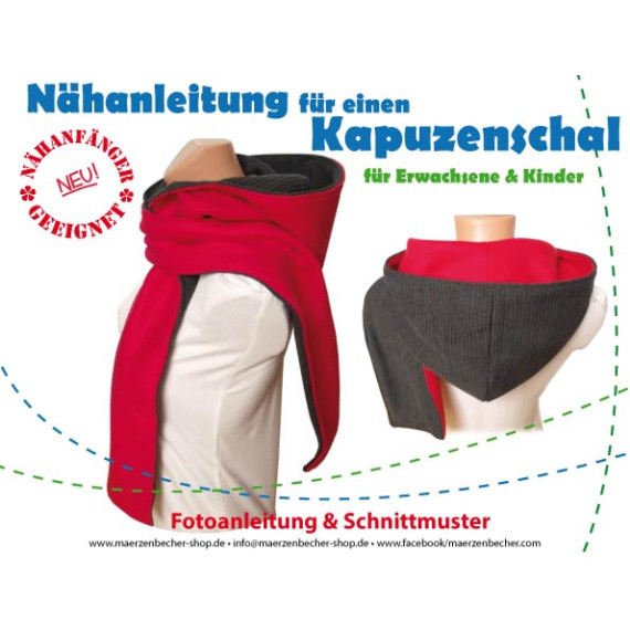 Ebook - Anleitung Kapuzenschal für Erwachsene und Kinder