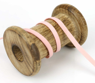 1 Meter Weiches Gummiband - Uni - 5mm - Babyrosa