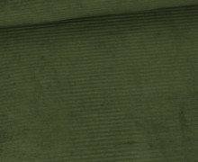 Nicki Breitcord Jersey - Weich - Elastisch - Uni - Laubgrün