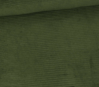 Nicki Breitcord Jersey - Weich - Elastisch - Uni - Laubgrün