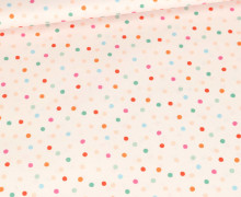 Outdoorstoff - Lieblingsplatz - Bunte Punkte - Creme - abby and amy
