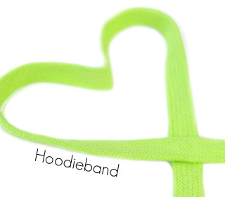 1m flache Kordel - Hoodieband - Kapuzenband - Hellgrün