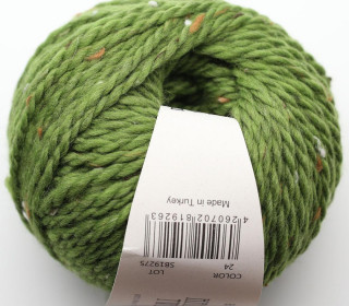 Hamelton Tweed 2 GOTS - Apfelgrün