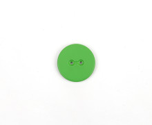 1 Polyesterknopf - Rund - 23mm - 2-Loch - Recycled Plastic - Grasgrün