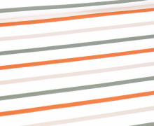 Sommersweat - Weihnachtsvorbereitung - Streifen - Kombistoff - Weiß - Bio Qualität - abby and me