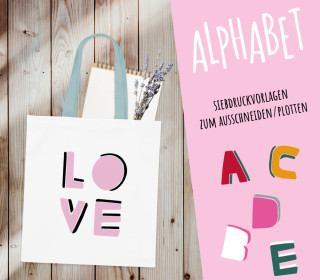 FREEBIE - Alphabet - ABC - Buchstaben - Siebdruck Vorlagen