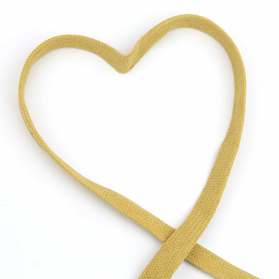 1m flache Kordel - Hoodieband - Kapuzenband - Beigegelb