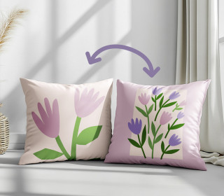 Genähtes Kissen inkl. Inlet - Flower Explosion - Tulips - Mein Hanseherz