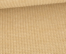 Weicher Seemanns Strick - Strickstoff - Baumwolle - Uni - Beige