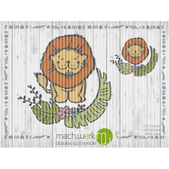 Plotterdatei Löwe - Minifreunde-Serie