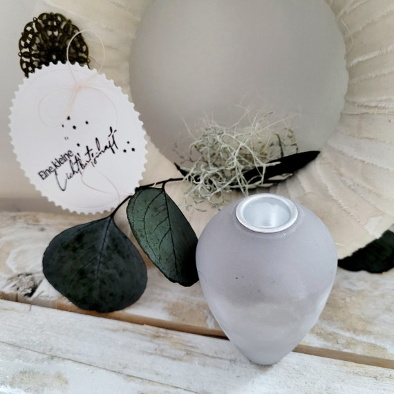 Silikon - Gießform - Kerzenhalter / Vase - oval - 2in1 - vielfältig nutzbar