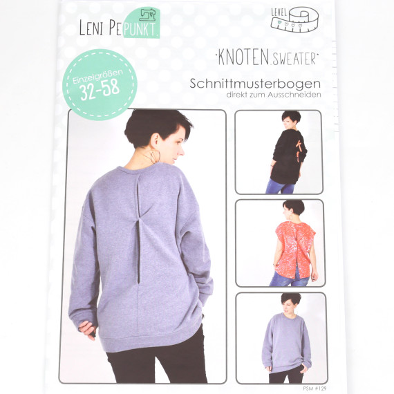 Schnittmuster KnotenSweater 32-58 lenipepunkt