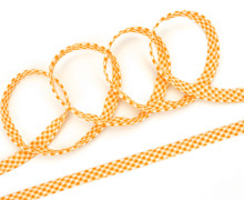 3 Meter Paspelband - Biesenband - Vichy - Karo - Peach