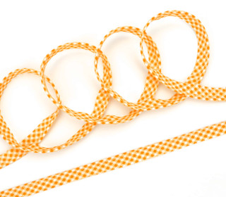 3 Meter Paspelband - Biesenband - Vichy - Karo - Peach