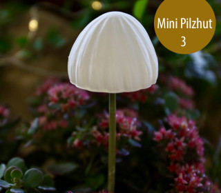 Silikon - Gießform - Pilzhüte - für Stöcker/Stäbe - Herbst - Mini Pilzhut 3 -  vielfältig nutzbar